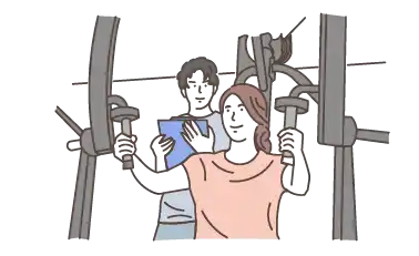 初心者向け！マシンの使い方をわかるまで指導！